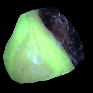 Pink White Layered Art Glass Cullet Glowing Manganese Slag Glass #5GL6‎